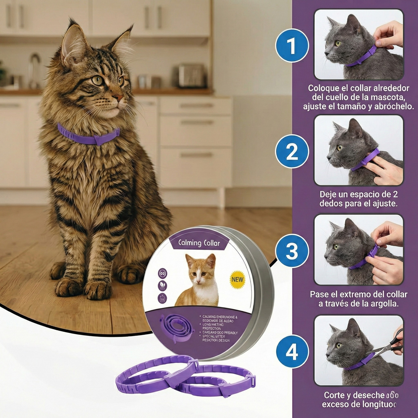 Collar Calmante Para Gatos